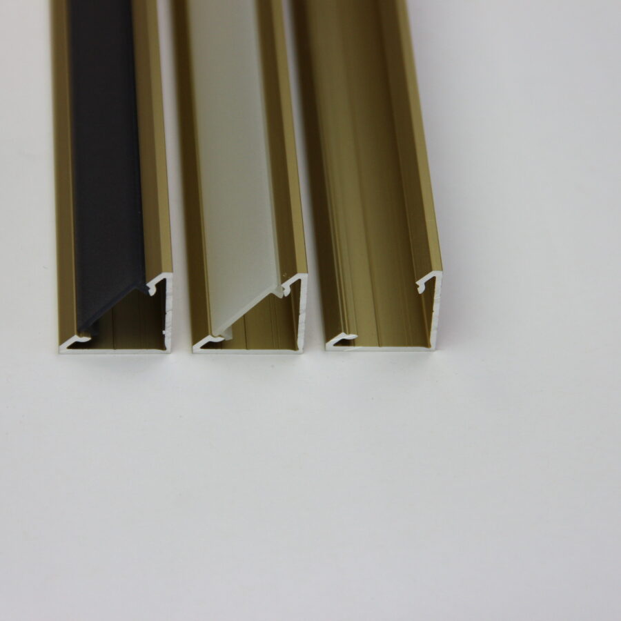 Profiel Corner-Line 1000mm - Avantgarde Gold - incl. lens opaal