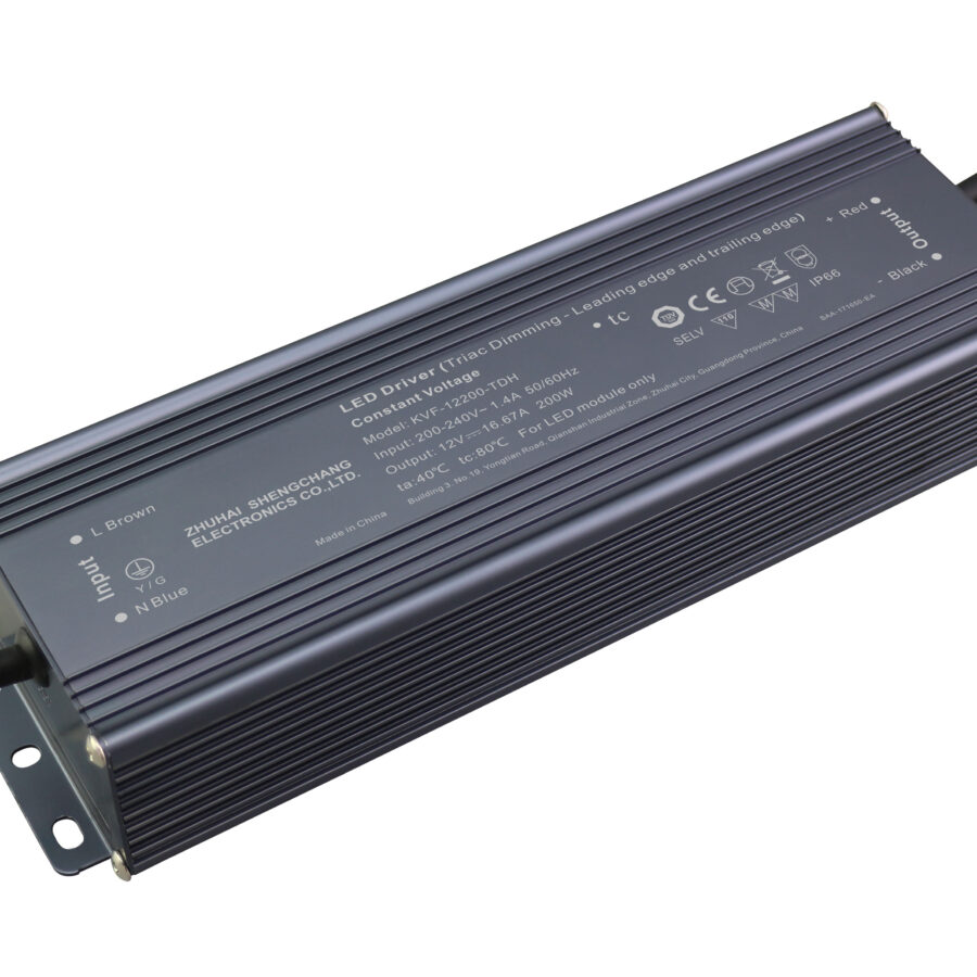 ZS - led driver KVF 200Watt - 24Vdc - dim protocol Triac fase afsnijding