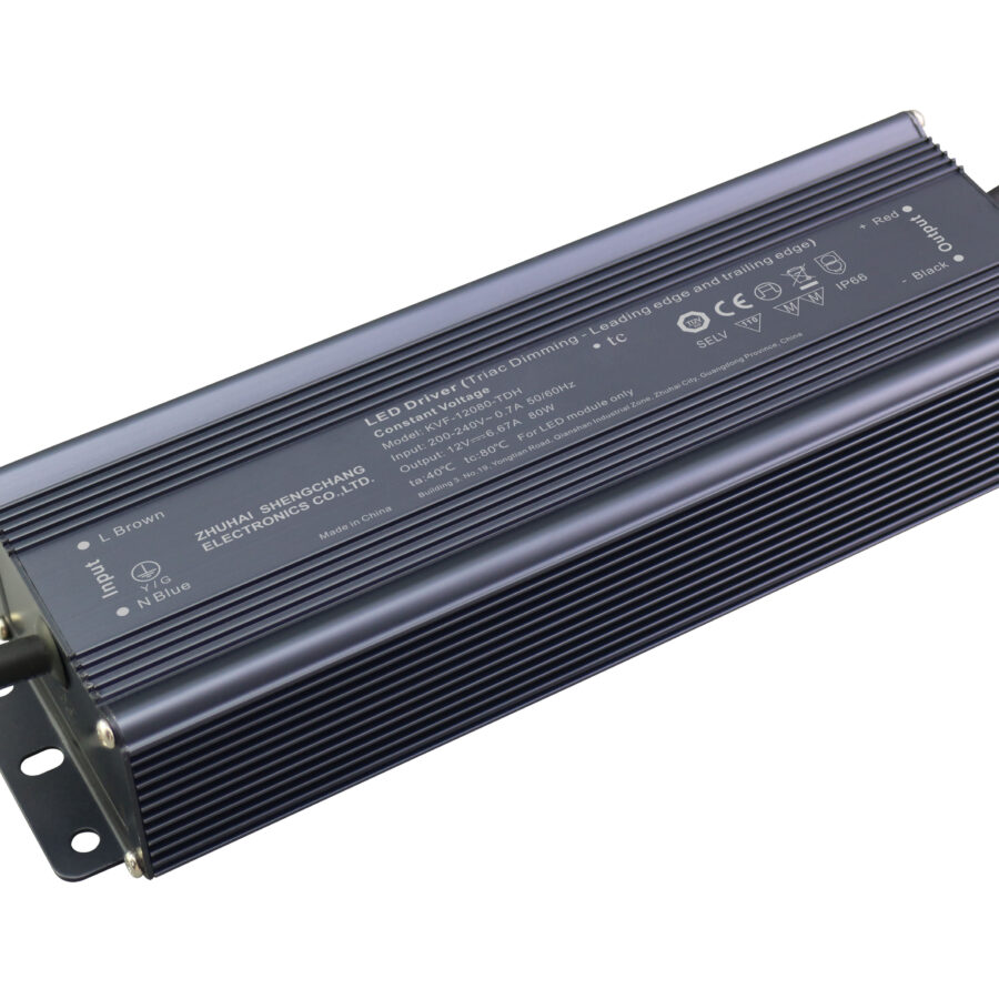 ZS - led driver KVF 80Watt - 24Vdc - dim protocol Triac fase afsnijding