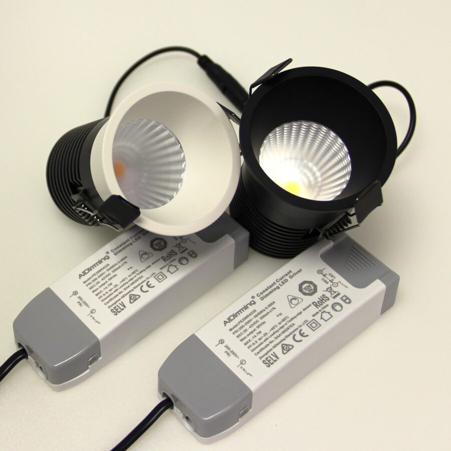 Downlight Mini - spot rond - 4000K - 40° - IP20 - zwart