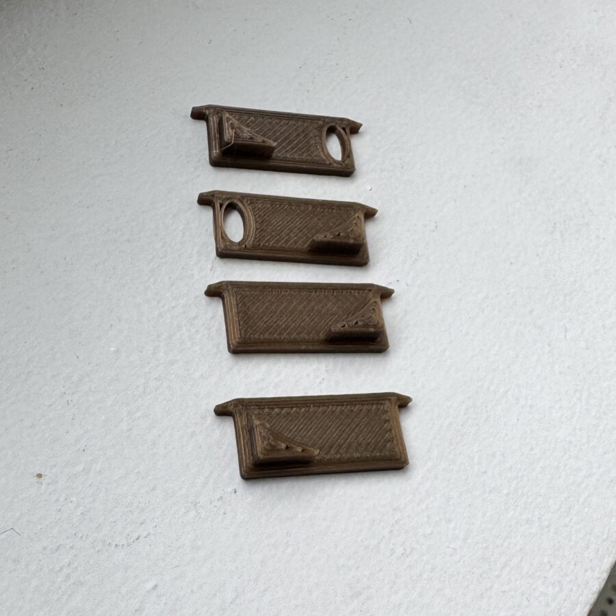 Set eindkap Mini Curve In - 2x L+R old copper