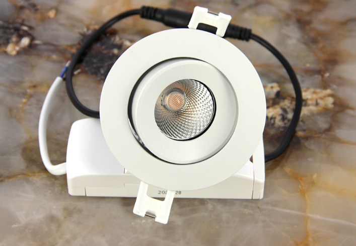 Downlight Addy - kantelspot rond - 4000K - 38° - IP44 - wit
