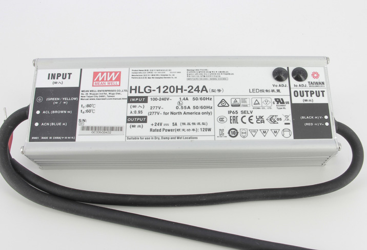 Mean Well - led driver HLG 120Watt - 24Vdc