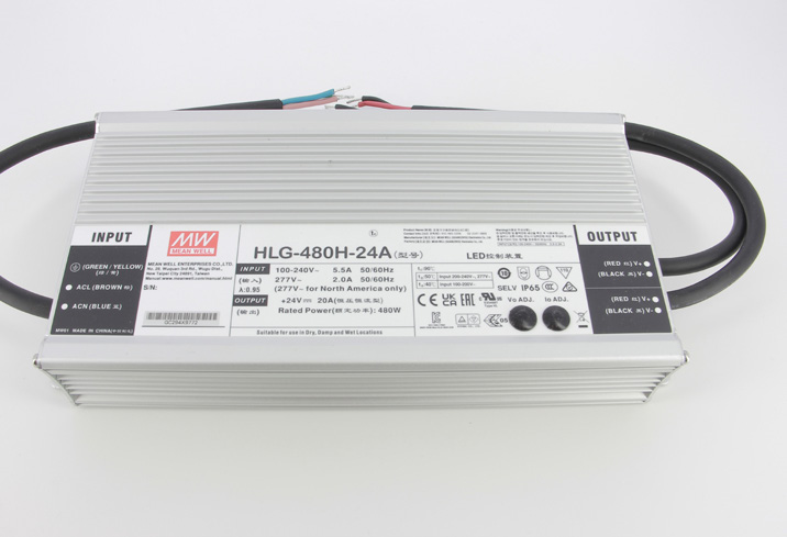 Mean Well - led driver HLG 480Watt - 24Vdc