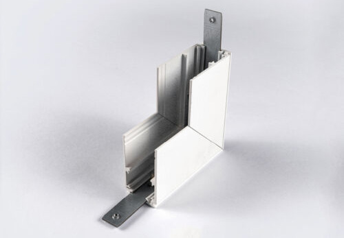 Design rail Deep - mechanische hoekverbinding - vertikaal - 84x84x47mm - zwart