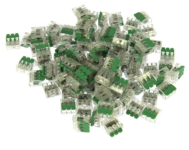 Pince de connexion 3 fils - 100 pièces