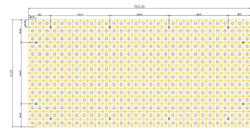 Flexibele led sheet 24V 35W 3000K-IP20