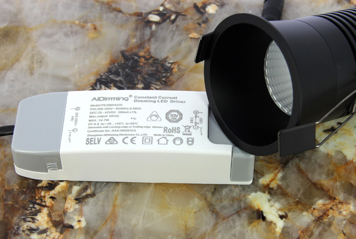 Downlight Max - spot rond - 4000K - 40° - IP20 - zwart