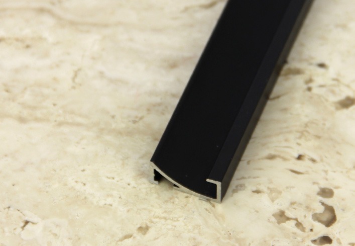 Profiel Mini curve-Line 1000mm - structuurlak zwart