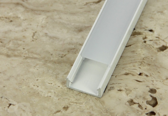 Profiel Up-Line 1000mm - structuurlak wit - incl. lens opaal